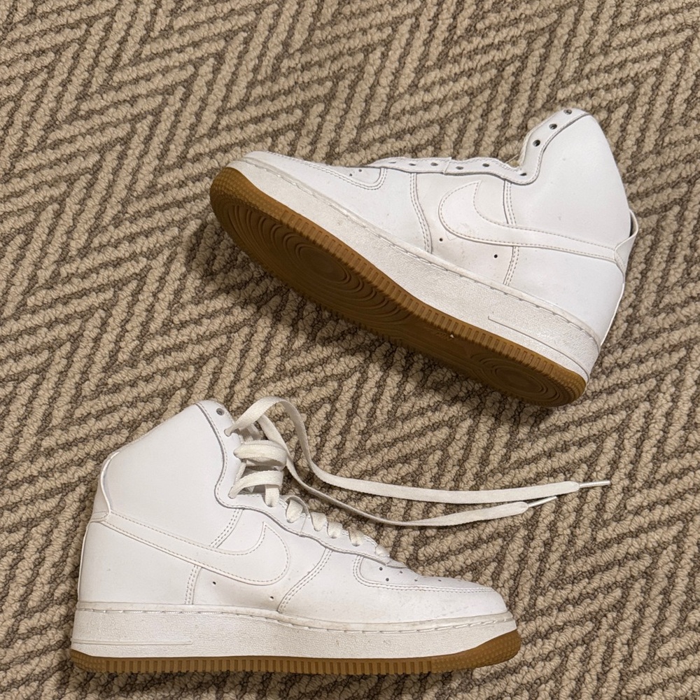 Nike(GS) Air Force 1 High 'White Gum'